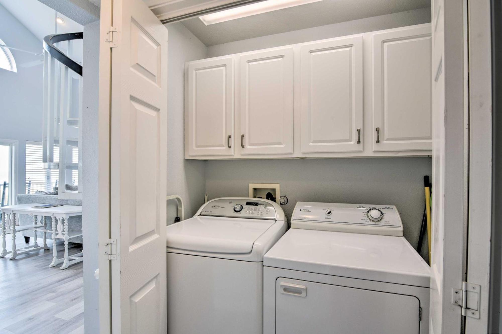 Oceanfront Galveston Home - Walk To Beach! Zewnętrze zdjęcie