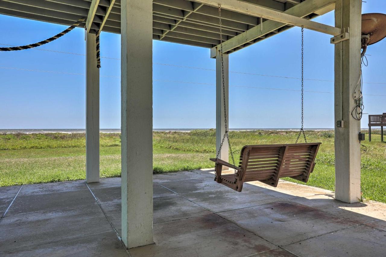 Oceanfront Galveston Home - Walk To Beach! Zewnętrze zdjęcie